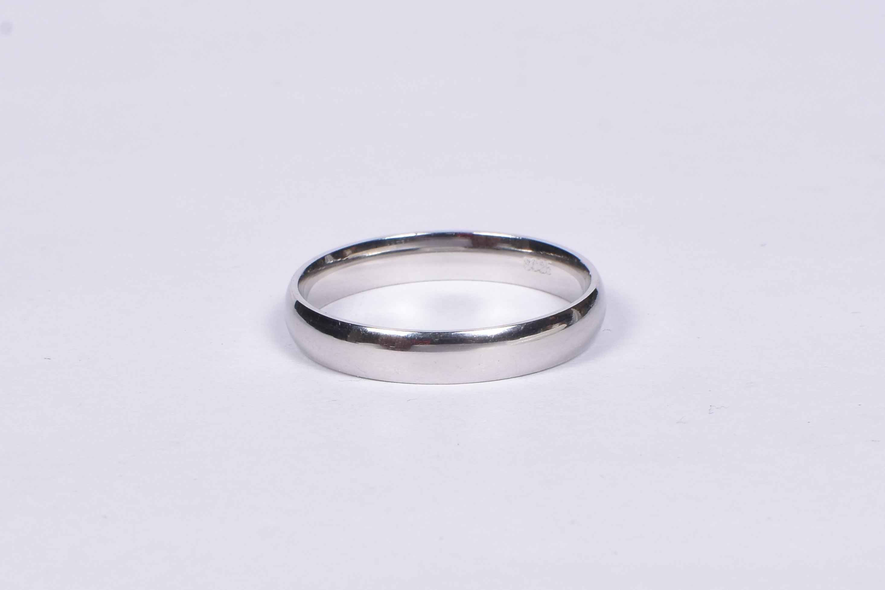 Men’s Sterling Silver Plain Band Ring