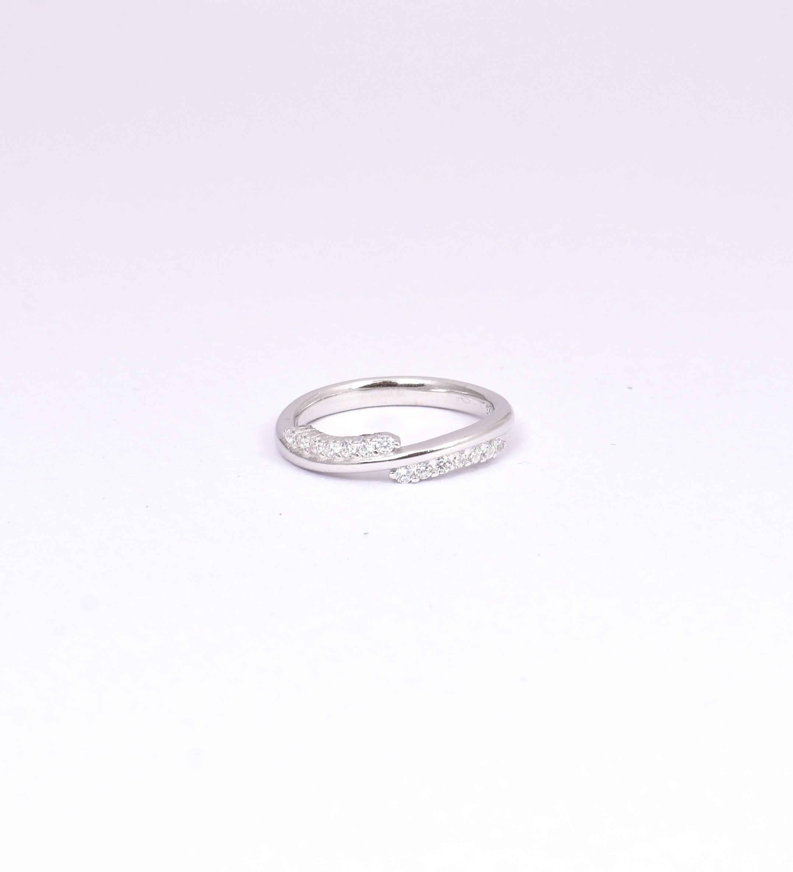 Elegant Sterling Silver CZ Ring