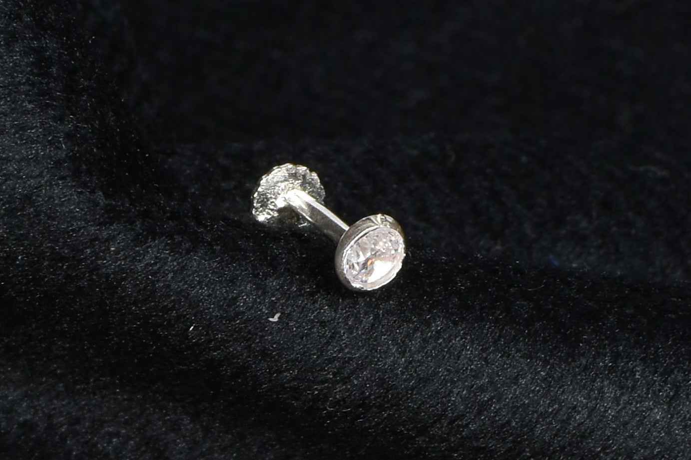 92.5 Silver CZ Nose Pin