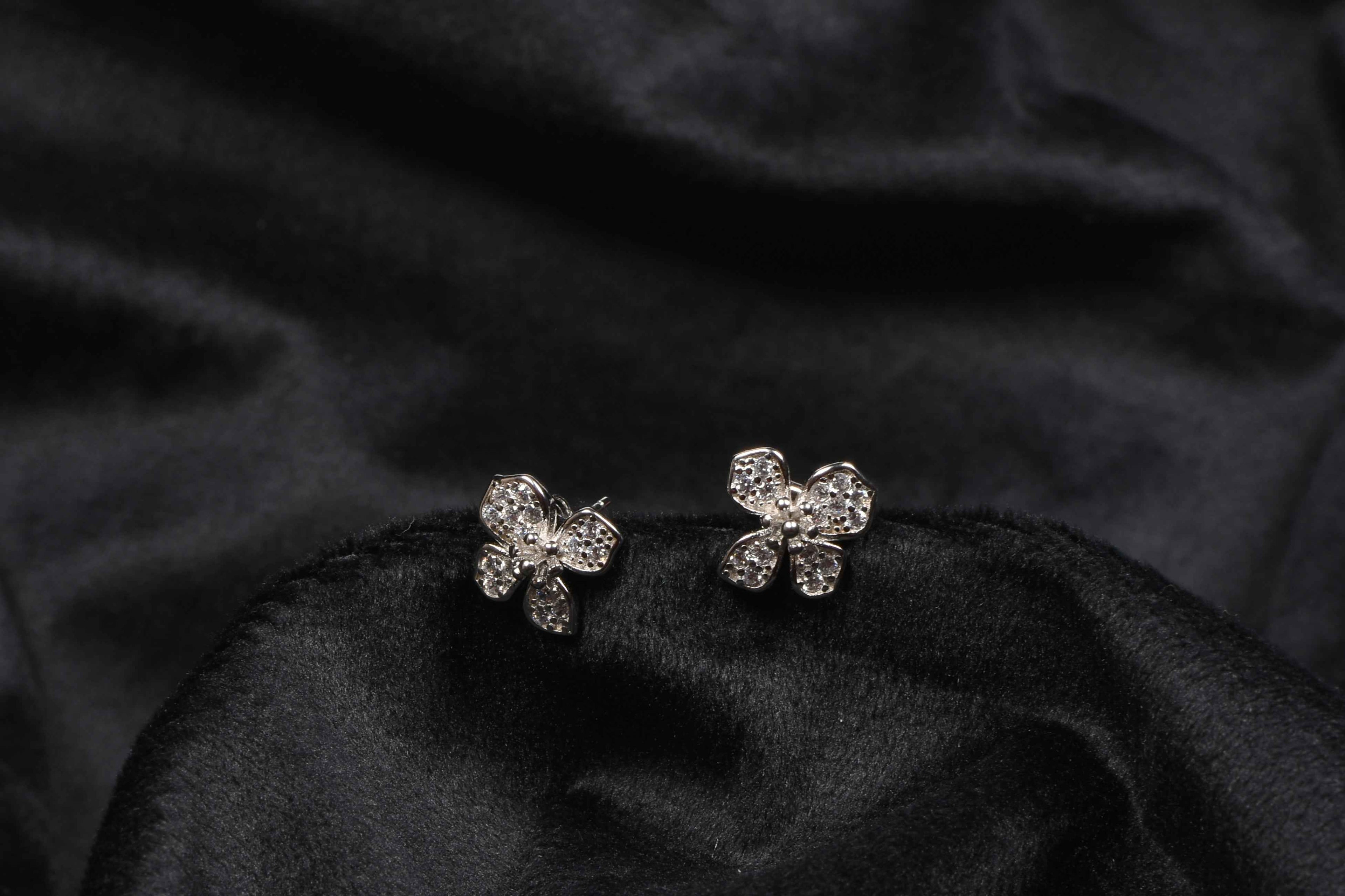 Butterfly Silver Studs