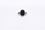 Men’s Black Stone Silver Ring