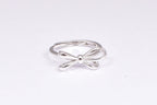 Adjustable Sterling Silver Bow Accent Ring