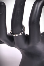 Adjustable Sterling Silver Wavy Band Ring