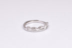 Sterling Silver Stone-Studded Adjustable Ring