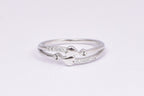 Silver Heart CZ Accent Ring