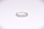 Sterling Silver Double Row CZ Ring