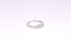 Sterling Silver Double Row CZ Ring