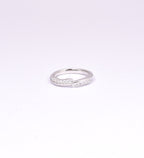 Elegant Sterling Silver CZ  Ring