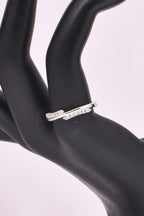 Elegant Sterling Silver CZ  Ring