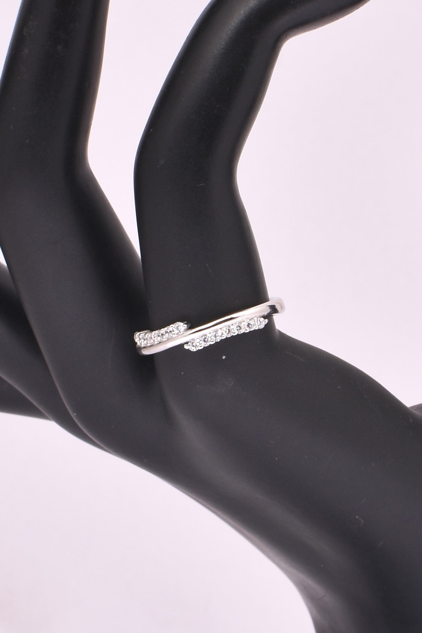 Elegant Sterling Silver CZ  Ring