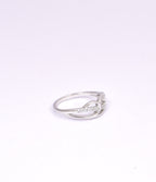 Elegant Sterling Silver CZ Infinity Ring