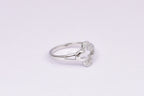 Silver Diamond Accent Clover Ring