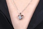 Heart Shaped Diamond Pendant