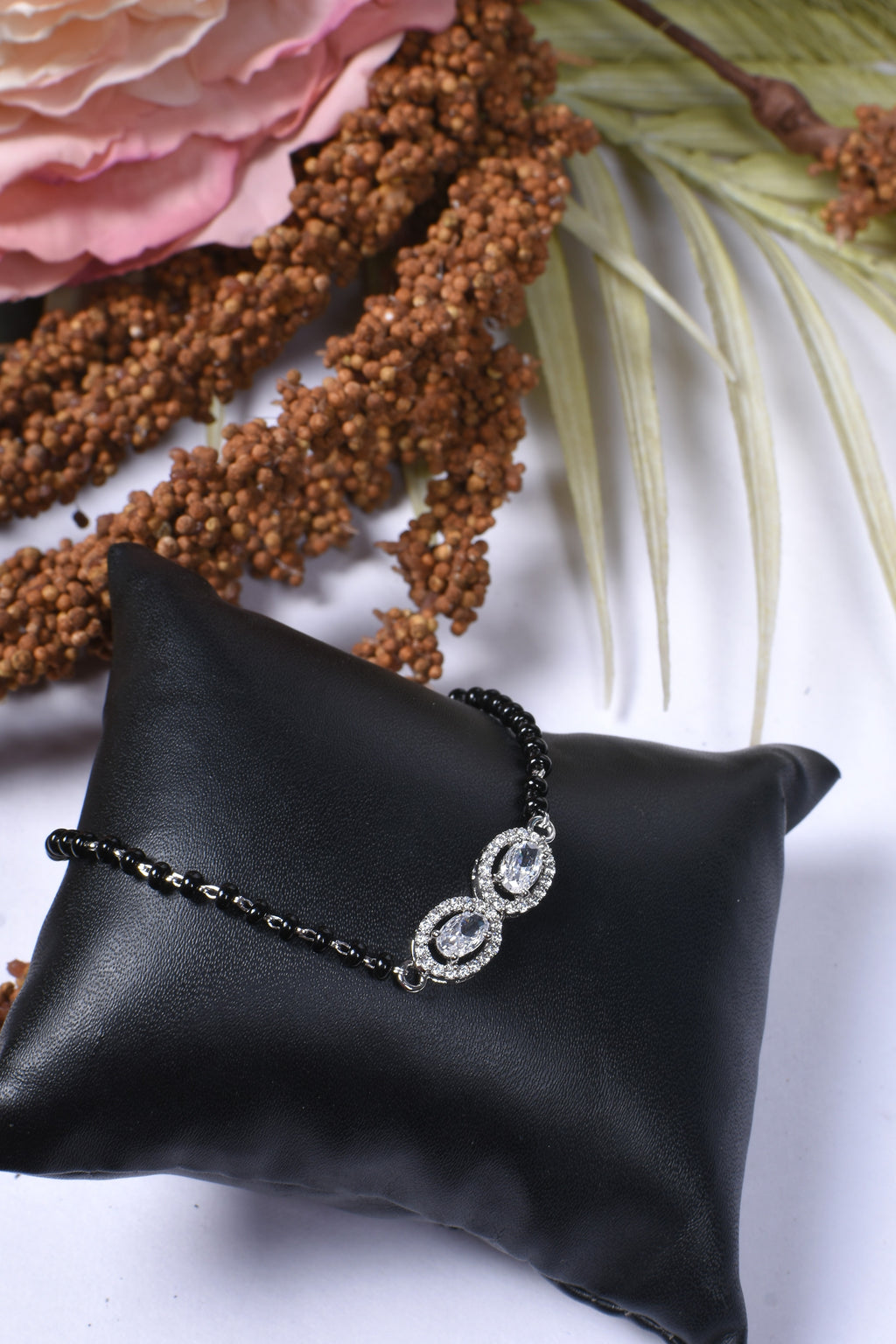 Elegant Black Bead Bracelet