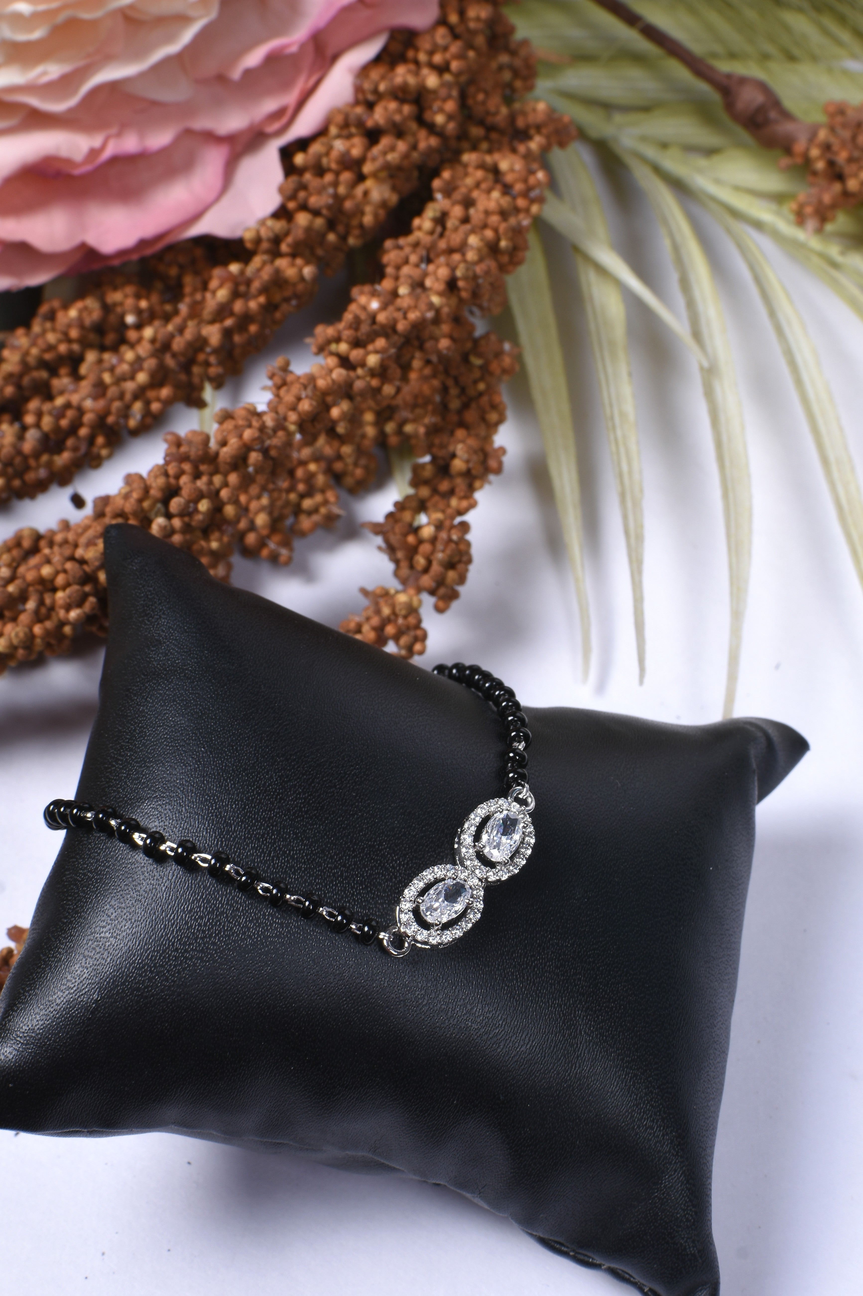 Elegant Black Bead Bracelet