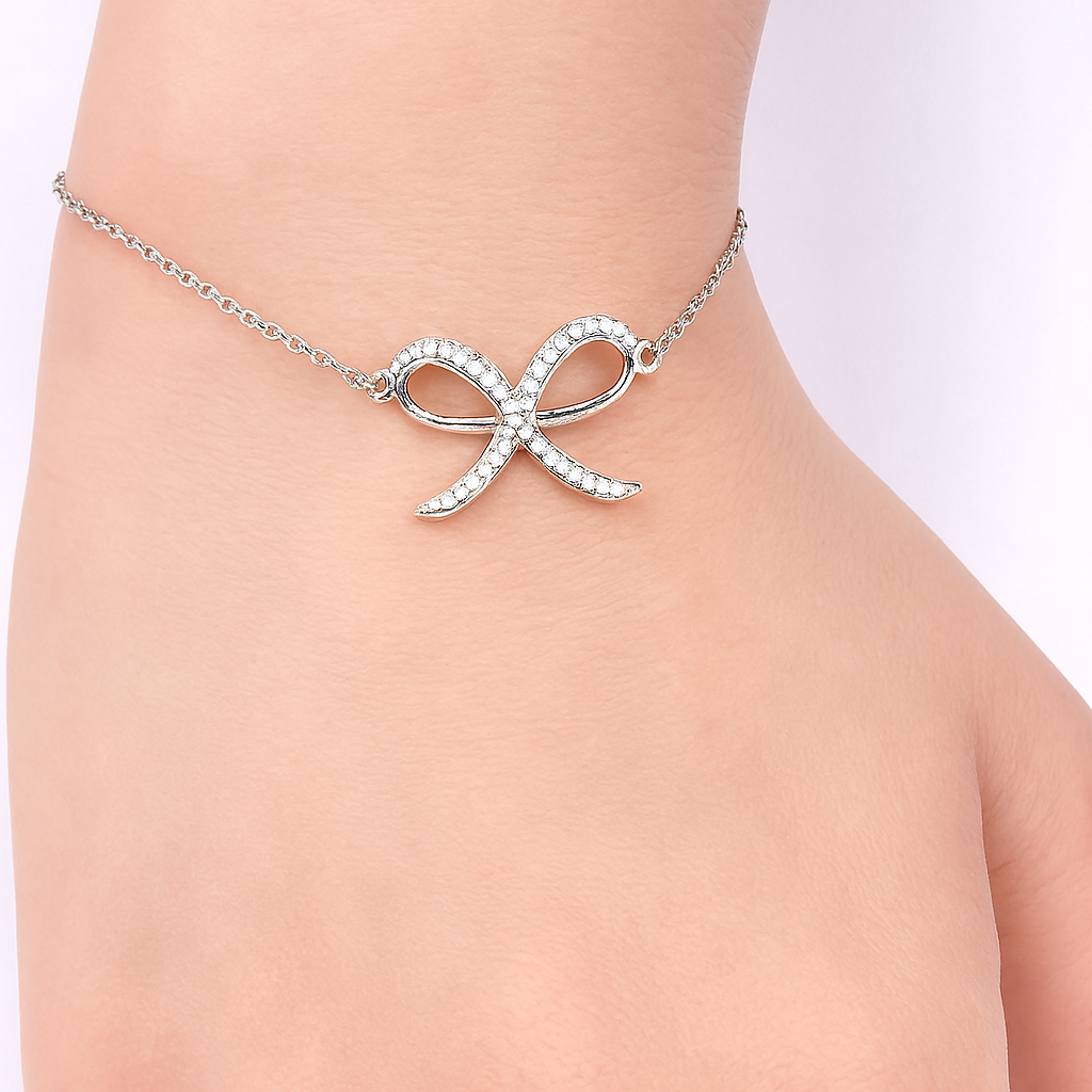 Crystal Bow Bracelet