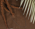 Silver Beaded Chain Necklace