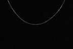 Silver Beaded Chain Necklace