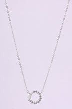 Silver Circle Pendant Necklace