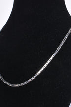 Stylish Silver Flat Chain