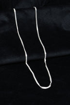 Elegant Silver Flat Chain